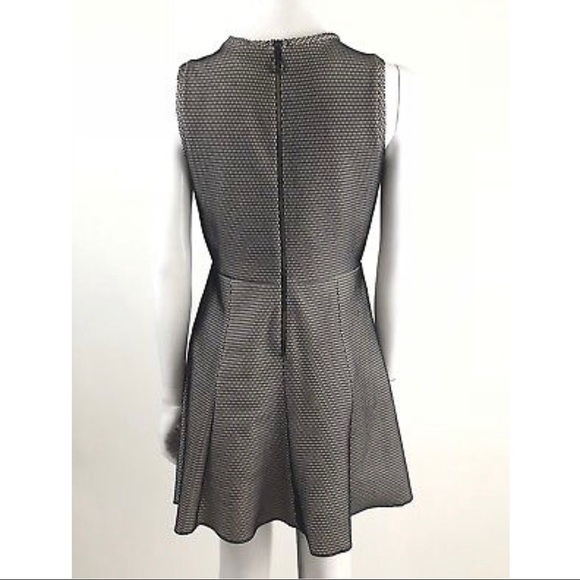Zara Large Black Fishnet Overlay Sleeveless Dress - Picture 4 of 5